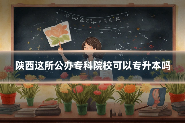 陕西这所公办专科院校可以专升本吗