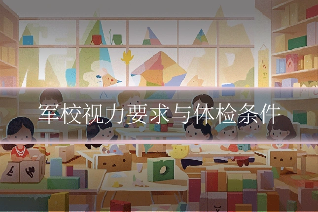 军校视力要求与体检条件