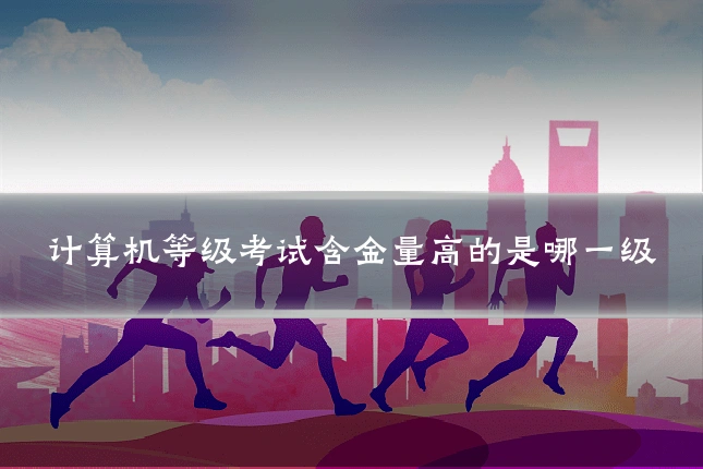 计算机等级考试含金量高的是哪一级
