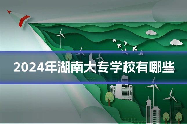 2024年湖南大专学校有哪些