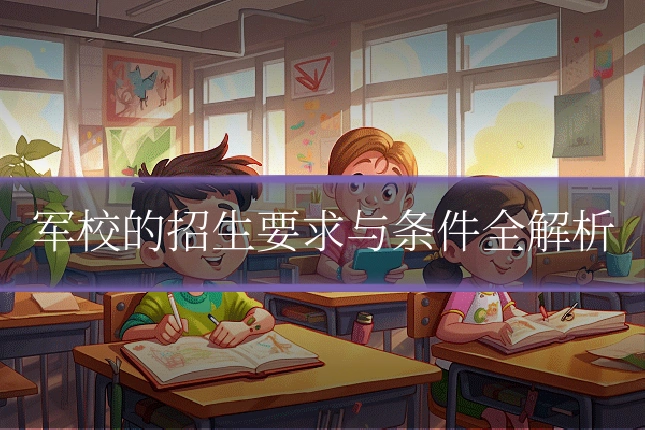 军校的招生要求与条件全解析