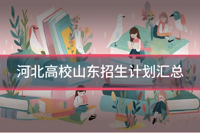河北高校山东招生计划汇总