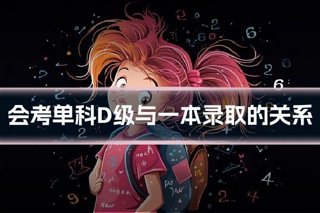 会考单科D级与一本录取的关系