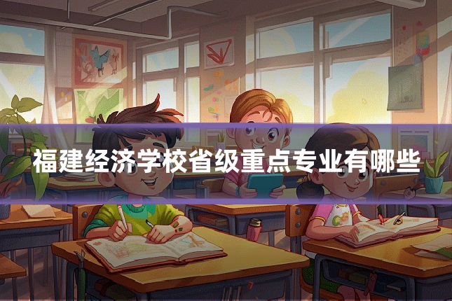 福建经济学校省级重点专业有哪些