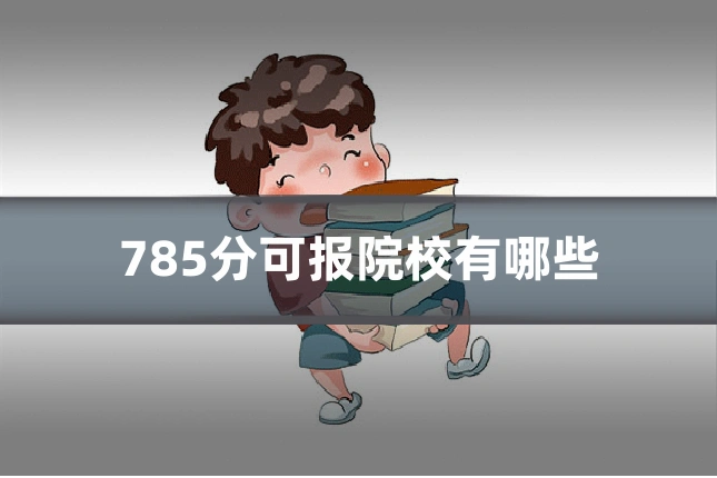 785分可报院校有哪些