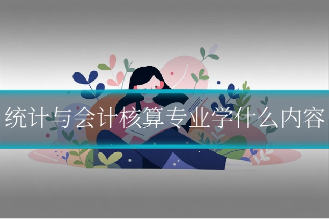 统计与会计核算专业学什么内容