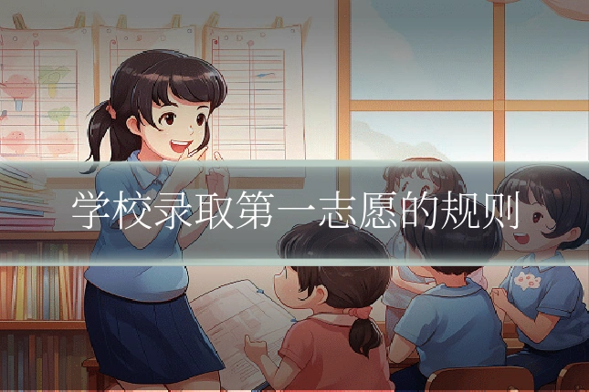 学校录取第一志愿的规则