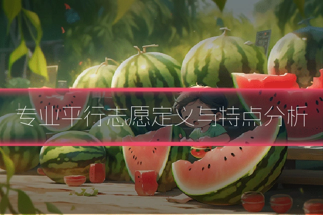 专业平行志愿定义与特点分析