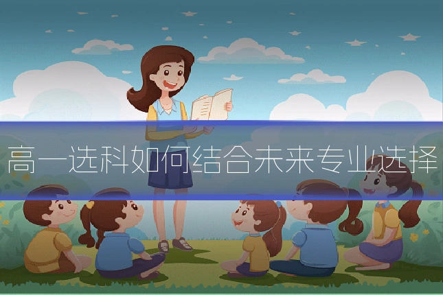 高一选科如何结合未来专业选择