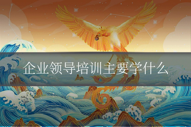 企业领导培训主要学什么