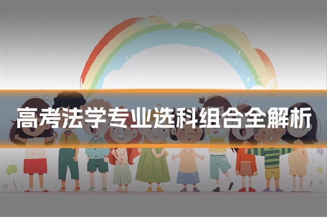 高考法学专业选科组合全解析