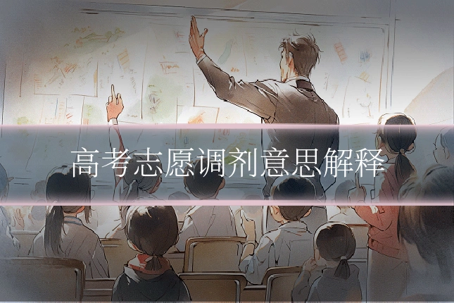 高考志愿调剂意思解释