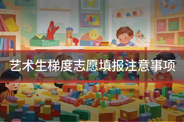 艺术生梯度志愿填报注意事项
