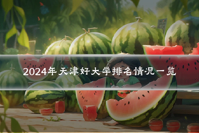 2024年天津好大学排名情况一览