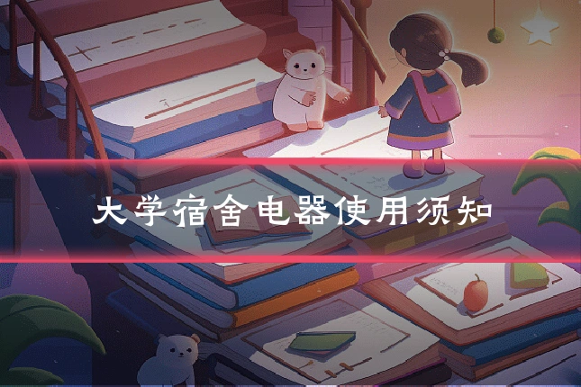 大学宿舍电器使用须知
