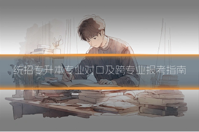 统招专升本专业对口及跨专业报考指南