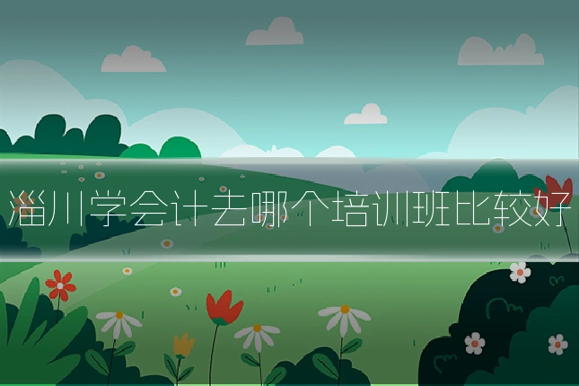 淄川学会计去哪个培训班比较好