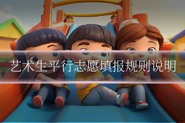 艺术生平行志愿填报规则说明