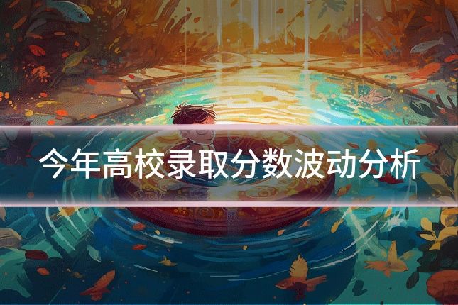 今年高校录取分数波动分析