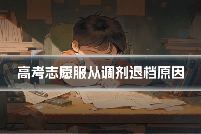 高考志愿服从调剂退档原因