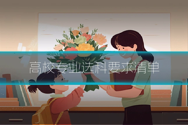 高校专业选科要求清单