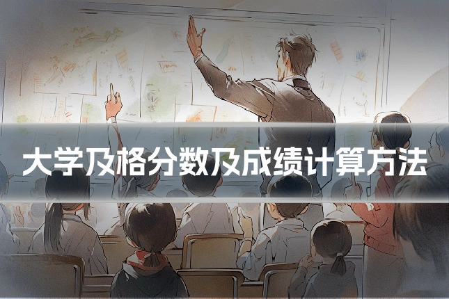 大学及格分数及成绩计算方法