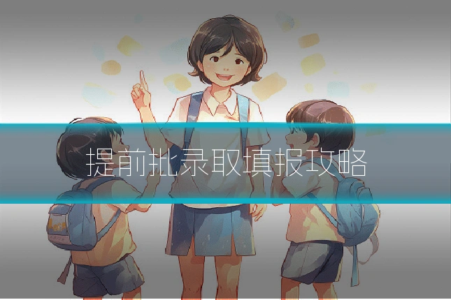 提前批录取填报攻略