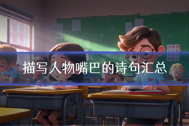描写人物嘴巴的诗句汇总