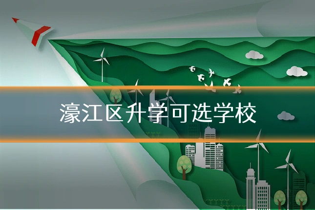 濠江区升学可选学校