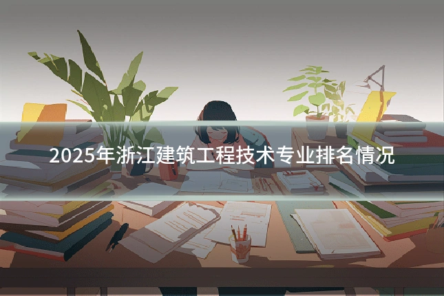 2025年浙江建筑工程技术专业排名情况