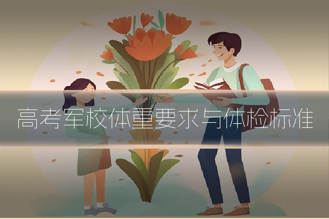 高考军校体重要求与体检标准