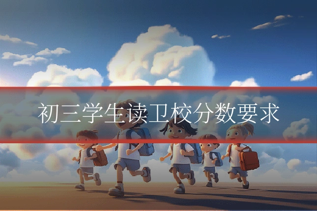 初三学生读卫校分数要求