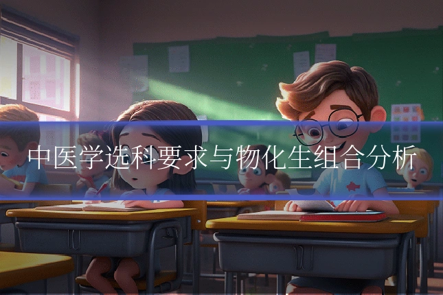 中医学选科要求与物化生组合分析