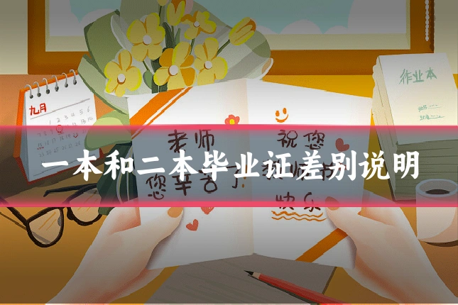 一本和二本毕业证差别说明