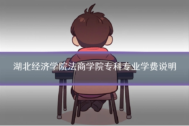 湖北经济学院法商学院专科专业学费说明