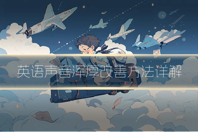 英语声音浑厚改善方法详解