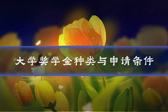 大学奖学金种类与申请条件