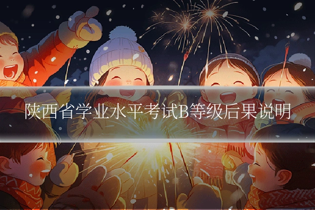 陕西省学业水平考试B等级后果说明