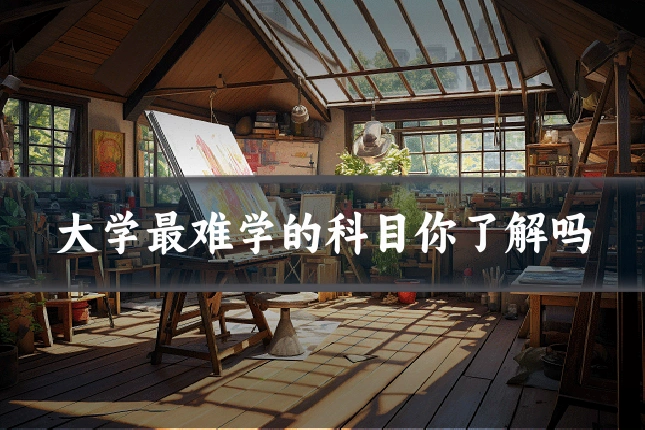 大学最难学的科目你了解吗