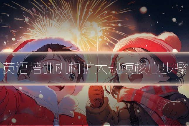 英语培训机构扩大规模核心步骤