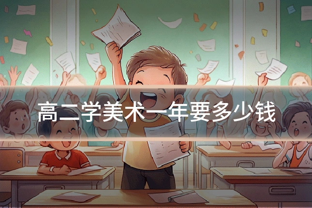 高二学美术一年要多少钱