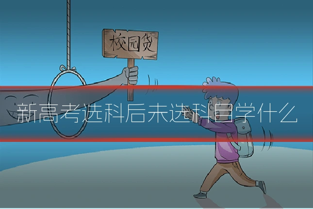 新高考选科后未选科目学什么