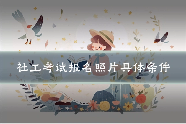社工考试报名照片具体条件