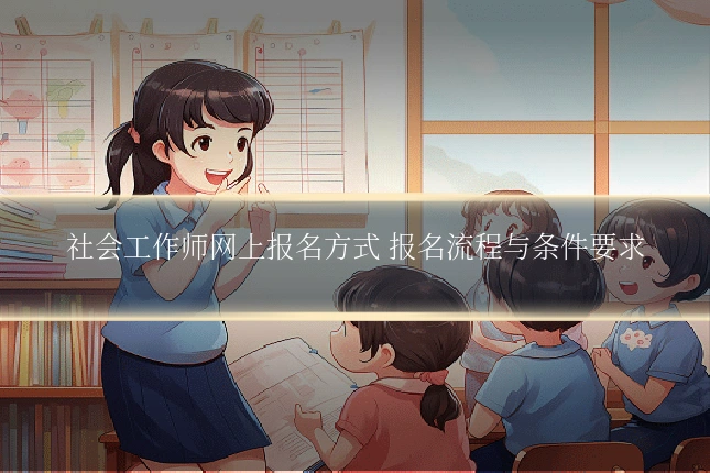 社会工作师网上报名方式 报名流程与条件要求
