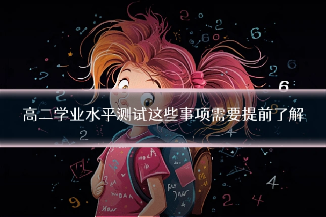 高二学业水平测试这些事项需要提前了解