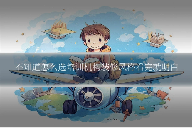 不知道怎么选培训机构装修风格看完就明白