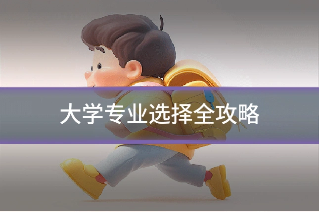 大学专业选择全攻略