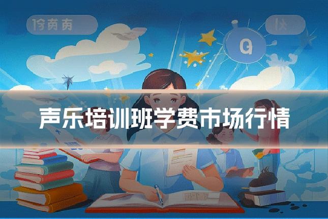 声乐培训班学费市场行情