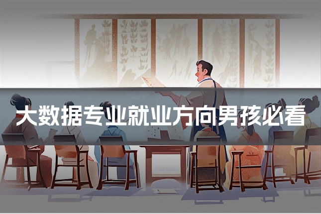 大数据专业就业方向男孩必看
