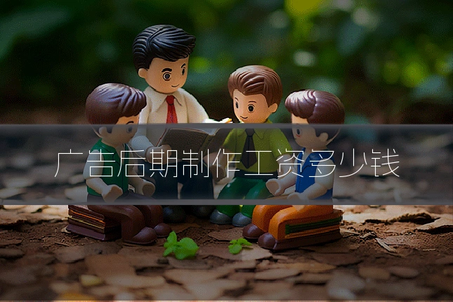广告后期制作工资多少钱